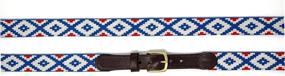 img 1 attached to 👔 Exquisite Men's Accessories: Enhanced with Hand-Stitched Needlepoint and Quality Leather Backing Belts