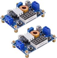 [2 pack] high-power dc-dc buck converter with led display - step-down voltage regulator 4-38v to 1.25-36v - 5a module logo