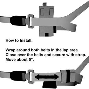 img 3 attached to Регулируемая пристегивающаяся безопасность поясных ограничителей - проверенная на безопасность | Идеально подходит для взрослых и коротких людей, предотвращает раздражение шеи и трение груди | Универсальный регулировщик ремня безопасности