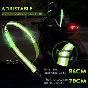 img 1 attached to 🏃 Musaisty LED Night Running Gear: Stay Visible with High Visibility Reflective Sash for Night Walks