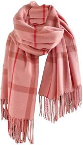 img 4 attached to Blanket Cashmere Womens Classic Scarves