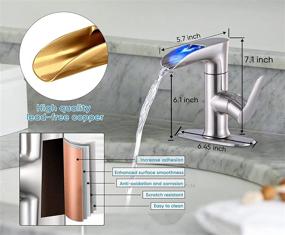 img 1 attached to 🚿 Revolutionary VXV Waterfall Bathroom Rotating Temperature System - Elevate Your Showers to a New Level!