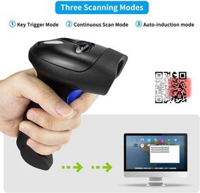 img 2 attached to 🔎 NetumScan Handheld USB QR Barcode Scanner with Adjustable Stand - Wired Automatic 1D 2D Image Bar Code Reader for Store, Supermarket, Warehouse (Wired)