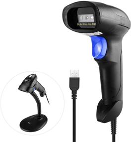 img 4 attached to 🔎 NetumScan Handheld USB QR Barcode Scanner with Adjustable Stand - Wired Automatic 1D 2D Image Bar Code Reader for Store, Supermarket, Warehouse (Wired)