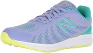 👟 trendy tidepool violet girls' running shoes by new balance: performance with style logo