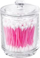 🛀 mdesign clear glass bathroom vanity storage organizer: a stylish apothecary canister jar holder for your bathroom essentials logo