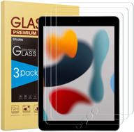 sparin [3 pack] tempered glass screen protector for ipad 8th gen / ipad 7th gen (10.2 inch) - enhanced seo logo