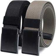 👖 versatile elastic stretch belt 2: ideal men's casual and military belt accessory logo