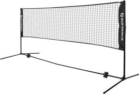 img 4 attached to 🏸 SONGMICS Badminton Net Set: Versatile Sports Equipment for Indoor/Outdoor Court - Portable, Easy Setup, Multi-use for Badminton, Tennis, Volleyball, Pickleball