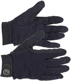 img 2 attached to Horze Fleece Gloves Silicone Black