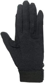 img 1 attached to Horze Fleece Gloves Silicone Black