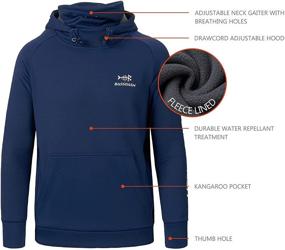 img 1 attached to Bassdash Fishing Resistant Performance Sweatshirt for Boys - Fashionable Hoodies & Sweatshirts