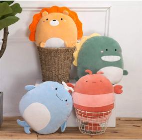 img 3 attached to 🦞 ARELUX Soft Lobster Anime Plush Pillow - Cute Stuffed Animal Plush Toy for Kids - Kawaii Plushies Room Decor Gift - Birthday & Valentine