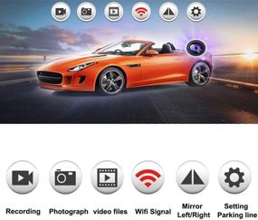 img 1 attached to Усовершенствованная универсальная беспроводная WiFi автомобильная камера обзора/камера заднего вида для систем Android/iOS iPhone.