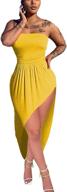 acelyn sleeveless strapless dresses dl8083 orange women's clothing for dresses logo