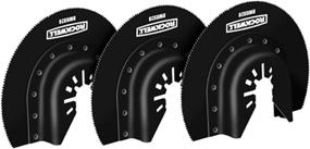 img 1 attached to 🛠️ Rockwell RW8928.3 Sonicrafter Oscillating Multitool 3-1/8-Inch HSS Semi-circle Saw Blade Set - Universal Fit System, Pack of 3