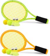 🎾 fun and easy: kids tennis racket set with ball for outdoor/indoor play - perfect for toddlers (age 3+)! logo