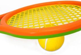 img 3 attached to 🎾 Fun and Easy: Kids Tennis Racket Set with Ball for Outdoor/Indoor Play - Perfect for Toddlers (Age 3+)!