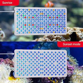 img 2 attached to 🐠 Enhanced Aquarium Light: 300W Dimmable LED Coral Reef Light 2pcs for Fish Tanks - Remote Control & 24-Hour Timer