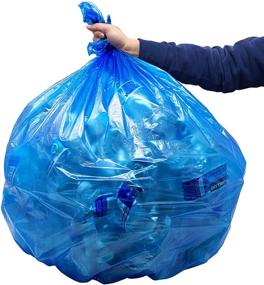 img 3 attached to 🗑️ Reli. SuperValue 40-45 Gallon Recycling Bags (100 Count) - Blue Trash Bags with 40-45 Gallon Capacity - Made in USA - Large Blue Recycling Garbage Bags Compatible with 31 Gal, 39 Gal, 45 Gal Containers