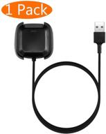 🔌 kingacc 1-pack 3.3ft replacement usb charging cable cord charger cradle dock adapter for versa smart watch - compatible with versa charger/lite edition/special edition [not compatible with versa 2] logo