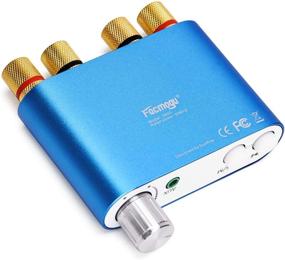 img 3 attached to Facmogu S800 Mini Stereo Amplifier: 50Wx2 Bass Bluetooth Receiver for Home and Car Audio - Blue