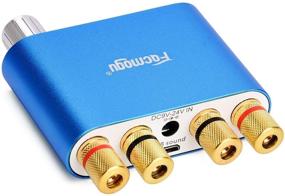 img 2 attached to Facmogu S800 Mini Stereo Amplifier: 50Wx2 Bass Bluetooth Receiver for Home and Car Audio - Blue