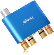 facmogu s800 mini stereo amplifier: 50wx2 bass bluetooth receiver for home and car audio - blue logo