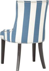 img 1 attached to 🪑 Stylish and Comfortable Safavieh Mercer Collecting Lester Dining Chair, Blue/White Stripe - Enhancing Your Dining Experience