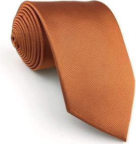 img 1 attached to 🍊 Shlax Orange Neckties: Stylish Skinny Ties for Business Attire