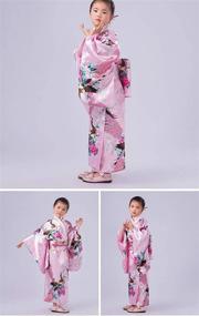 img 3 attached to 👘 Traditional Japanese Pink Kimono Costume - 150cm Size