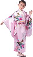 👘 traditional japanese pink kimono costume - 150cm size логотип