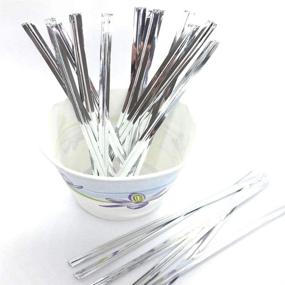 img 4 attached to 🎁 Weststone Silver Metallic Twist Ties - 1000pcs for Cello Bags & Treat Bags in Birthday/Wedding Parties