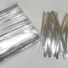 img 1 attached to 🎁 Weststone Silver Metallic Twist Ties - 1000pcs for Cello Bags & Treat Bags in Birthday/Wedding Parties