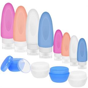 img 4 attached to 💧 Leakproof Silicone Cosmetic Toiletries Containers