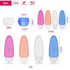 img 3 attached to 💧 Leakproof Silicone Cosmetic Toiletries Containers