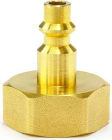 img 4 attached to 🥶 Efficient Winterization for Sprinkler Systems & Outdoor Faucets: Air Compressor Quick-Connect Plug with Solid Lead-Free Brass Blow Out Adapter Fitting
