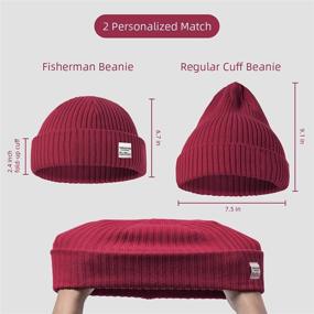 img 1 attached to Classic Unisex Fisherman Beanie or Versatile Cuff Knit Beanie for Men and Women - Zowya