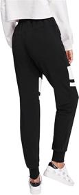 img 3 attached to 🩳 SweatyRocks Women's Drawstring Waist Yoga Active Workout Long Pant: Stay Comfy with Pockets!