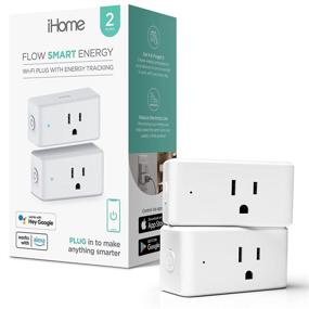 img 4 attached to 🏠 Enhance Home Automation with iHome Flow Smart Plug: Energy Monitoring, Timer Function, and Wireless Wi-Fi Outlet Socket, No Hub Required, Compatible with Alexa, Echo, and Google Home - 2-Pack!