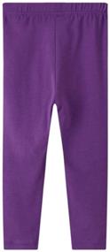 img 3 attached to 3-Pack Cotton Leggings: Essential Stretch Girls' Casual Clothing
