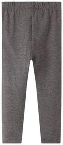 img 1 attached to 3-Pack Cotton Leggings: Essential Stretch Girls' Casual Clothing
