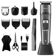 🔌 haokry beard trimmer and hair clippers for men - cordless grooming kit, 4-in-1 waterproof usb rechargeable trimmer for hair, beard, mustache, nose, ear, and facial cutting logo