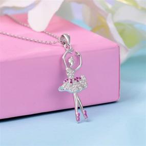 img 2 attached to 🩰 JXJL Silver Ballerina Necklace - Recital Dancer Gift with Ballet Pendant - Ideal for Girls and Women