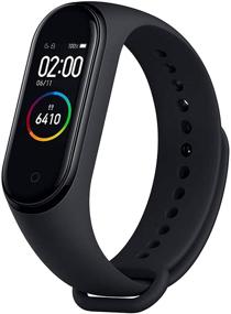 img 4 attached to Xiaomi Mi Band 4 Fitness Tracker: AMOLED Color Screen, BT5.0, Smart Wristband - Black