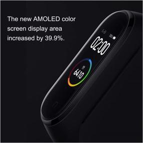 img 1 attached to Xiaomi Mi Band 4 Fitness Tracker: AMOLED Color Screen, BT5.0, Smart Wristband - Black