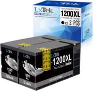 lxtek compatible ink cartridge replacement for canon 1200xl pgi-1200 pgi1200xl: black, 2 pack-high yield for maxify mb2720 mb2120 mb2320 mb2020 printer logo