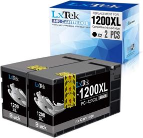 img 4 attached to LxTek Compatible Ink Cartridge Replacement for Canon 1200XL PGI-1200 PGI1200XL: Black, 2 Pack-High Yield for MAXIFY MB2720 MB2120 MB2320 MB2020 Printer