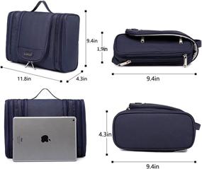 img 2 attached to Streamline Your Travels with TUOWAN Hanging Travel Toiletry Organizers