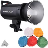 📸 godox sk400ii professional studio strobe flash with built-in 2.4g wireless x system & gn65, 5600k ac100-120v/60hz logo